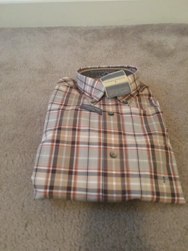 Saddlebred men plaid button - saddlebred,